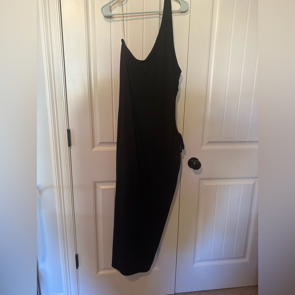 Wild fable one shoulder side cutout maxi dress